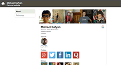 Desktop Screenshot of michaelsafyan.com